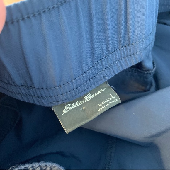 Bundle of 2 Eddie Bauer Ankle Athletic Pants Green Navy Blue Size Large - Picture 9 of 16